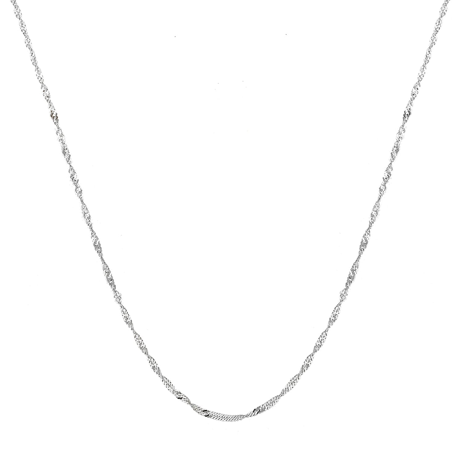 Sterling Silver Diamond Cut Twist Curb Chain 20 Inch 7604759 1
