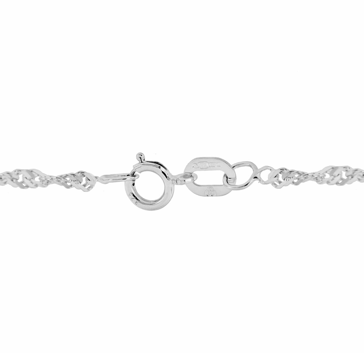Sterling Silver Diamond Cut Twist Curb Chain 20 Inch 7604759 2