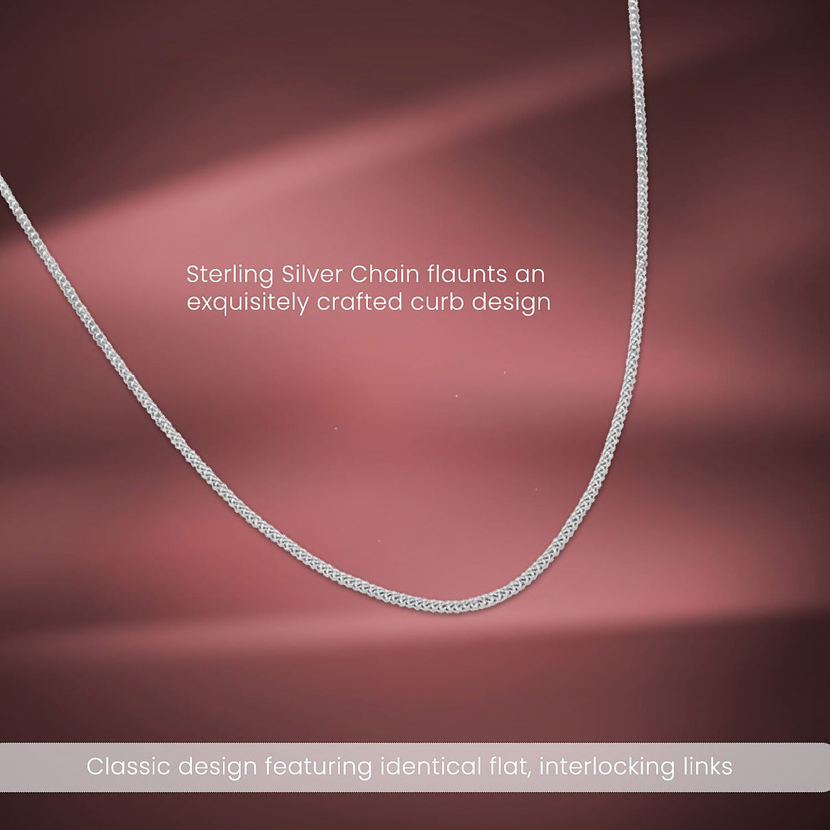 Sterling Silver Panza Curb Chain 20 Inch 7604788 2