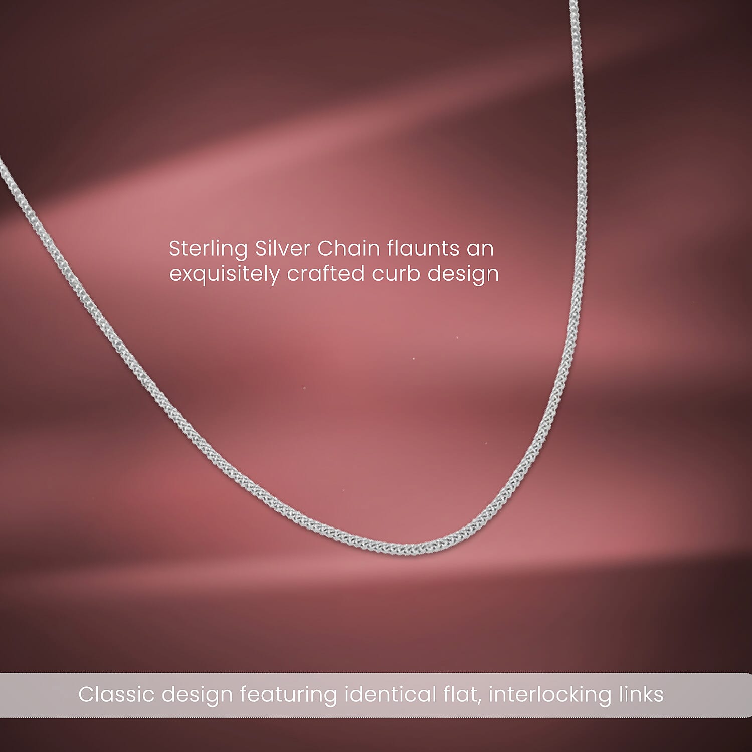 Sterling Silver Panza Curb Chain 20 Inch 7604788 2