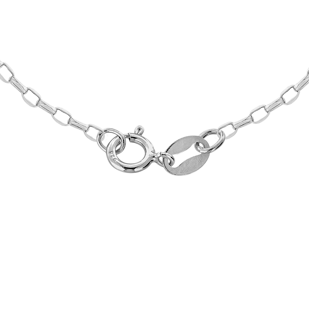 Sterling Silver Oval Belcher Chain 20 Inch 7607383 2