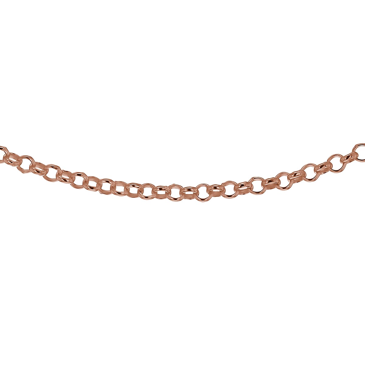 Sterling Silver Rose Gold Plated 1.7mm Belcher Chain 20 Inch 7611423 0