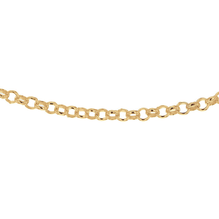 Sterling Silver Yellow Gold Plated Belcher Chain 20 Inch 7611453 1