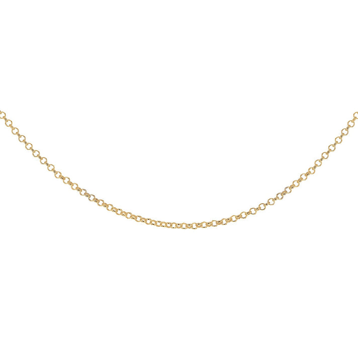 Sterling Silver Yellow Gold Plated Belcher Chain 20 Inch 7611453 2