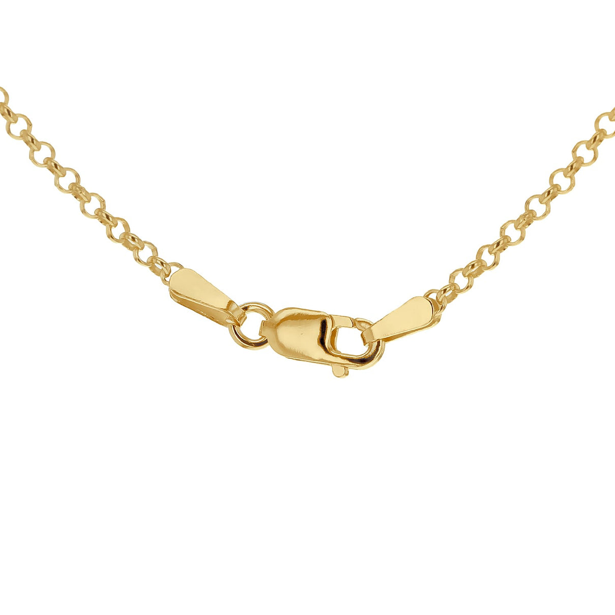 Sterling Silver Yellow Gold Plated Belcher Chain 20 Inch 7611453 2