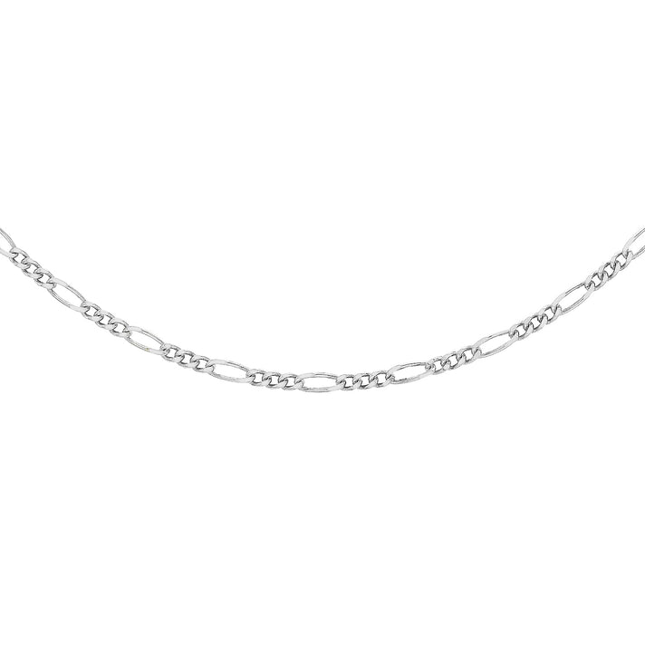Sterling Silver Figaro Chain 20 Inch 7617896 1