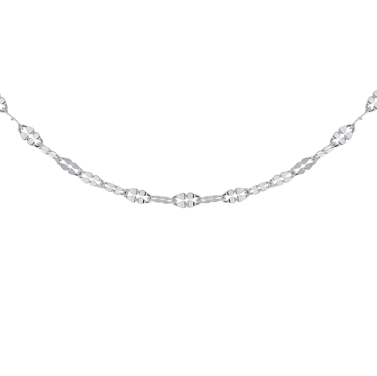 Sterling Silver Diamond Cut Forzatina Chain 20 Inch 7618684 0