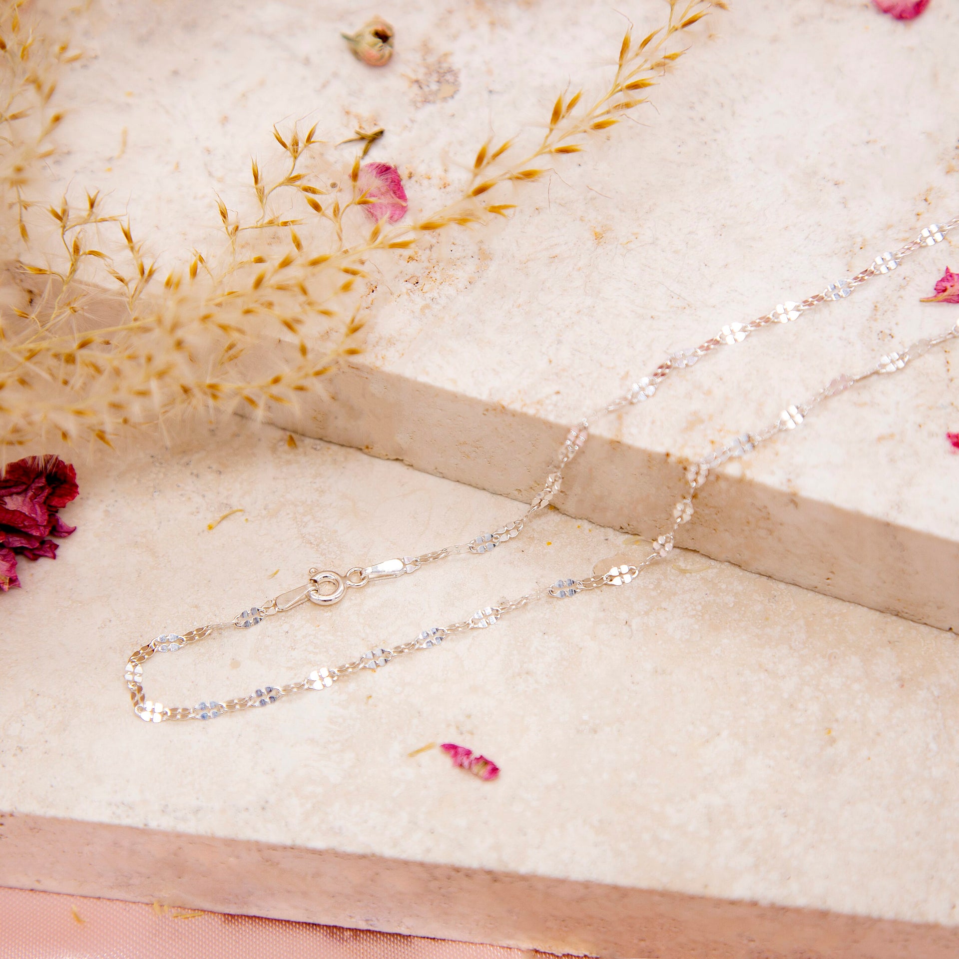 Sterling Silver Diamond Cut Forzatina Chain 20 Inch 7618684 2