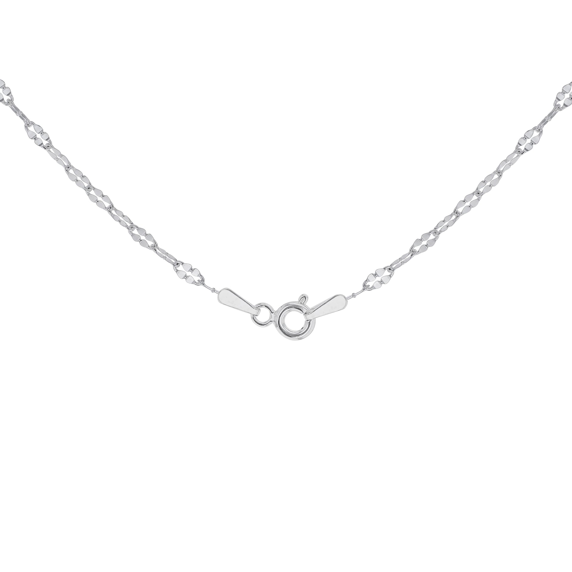 Sterling Silver Diamond Cut Forzatina Chain 20 Inch 7618684 4