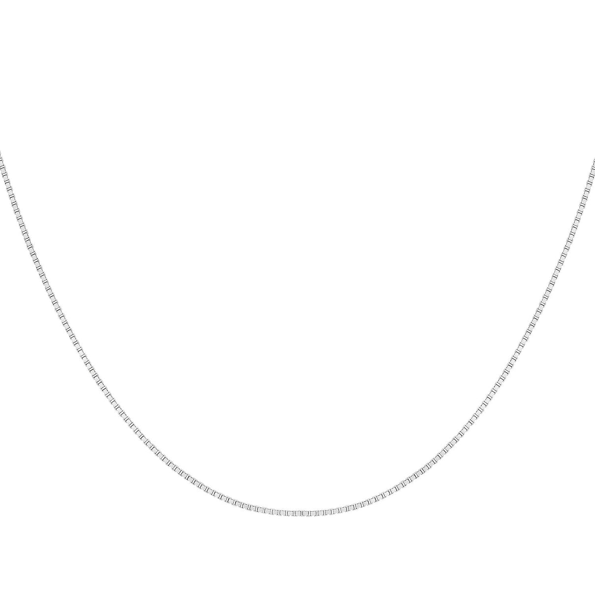 Sterling Silver 0.9mm Box Adjustable Slider Chain 20 Inch 7619065 1