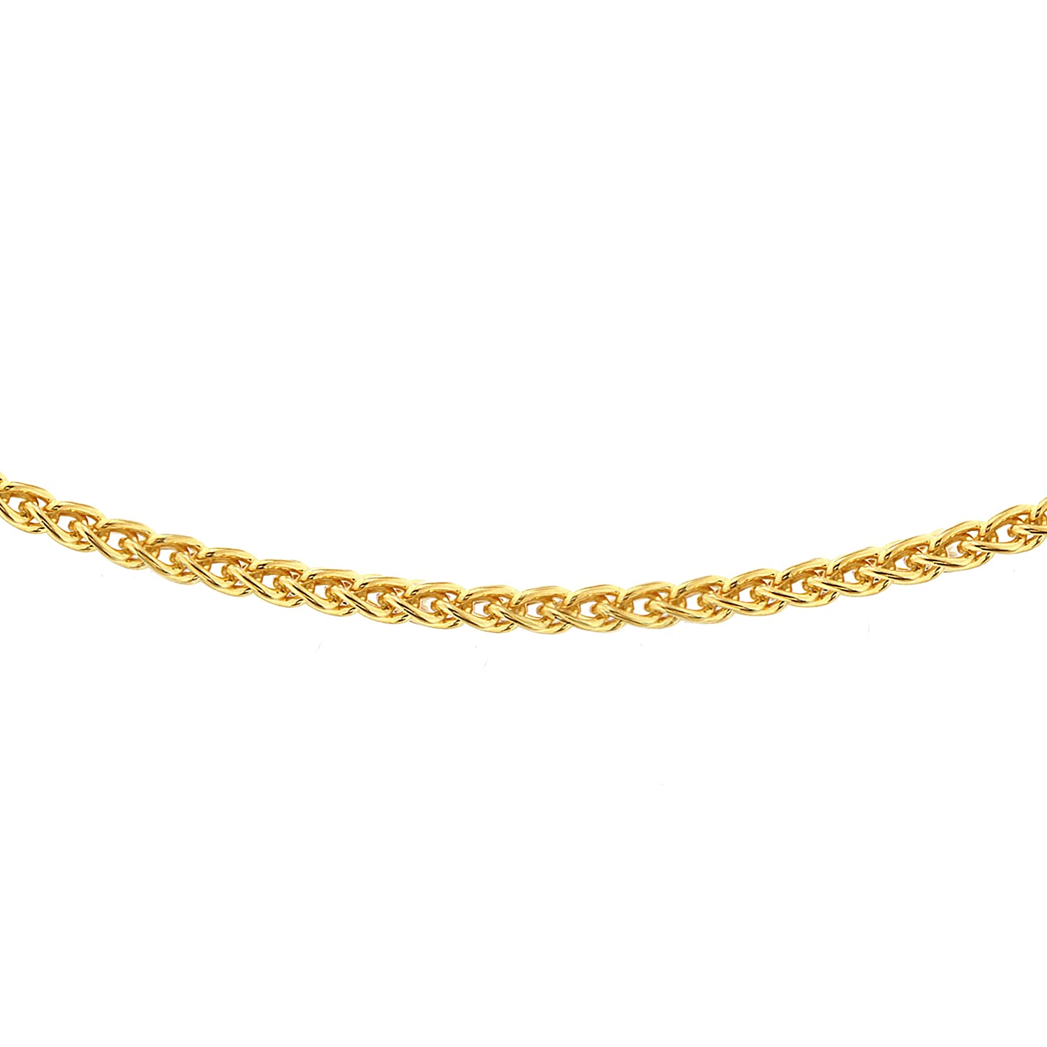 Sterling Silver Yellow Gold Plated Spiga Chain 20 Inch 7619193 0