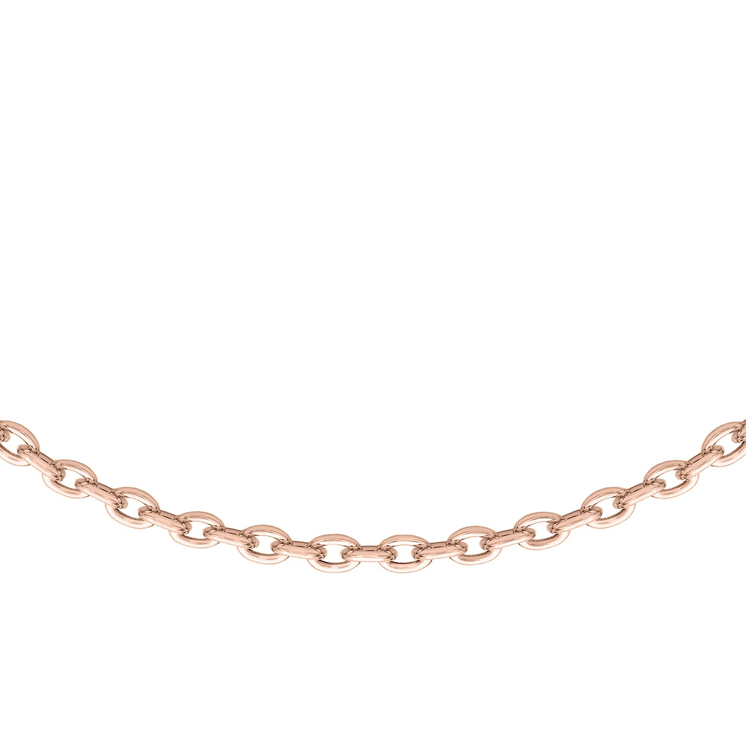 Sterling Silver Rose Gold Plated Adjustable Trace Chain 18 Inch - 20 Inch 7620008 0