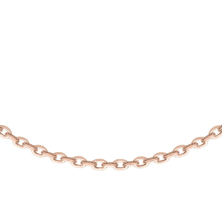 Sterling Silver Rose Gold Plated Adjustable Trace Chain 18 Inch - 20 Inch 7620008 1