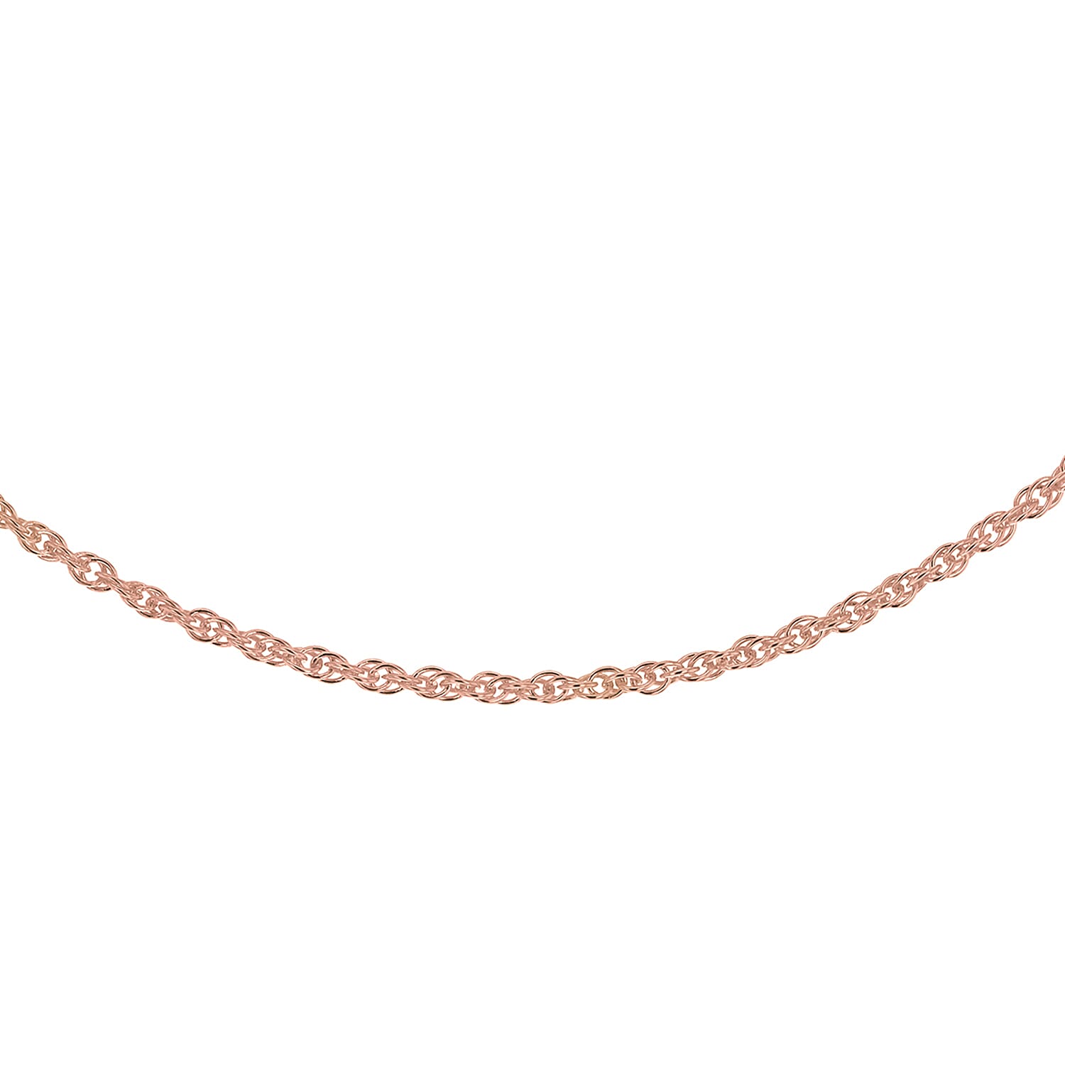 Sterling Silver Rose Gold Plated 1.8mm 35 Prince of Wales Chain 20 Inch 7620345 0