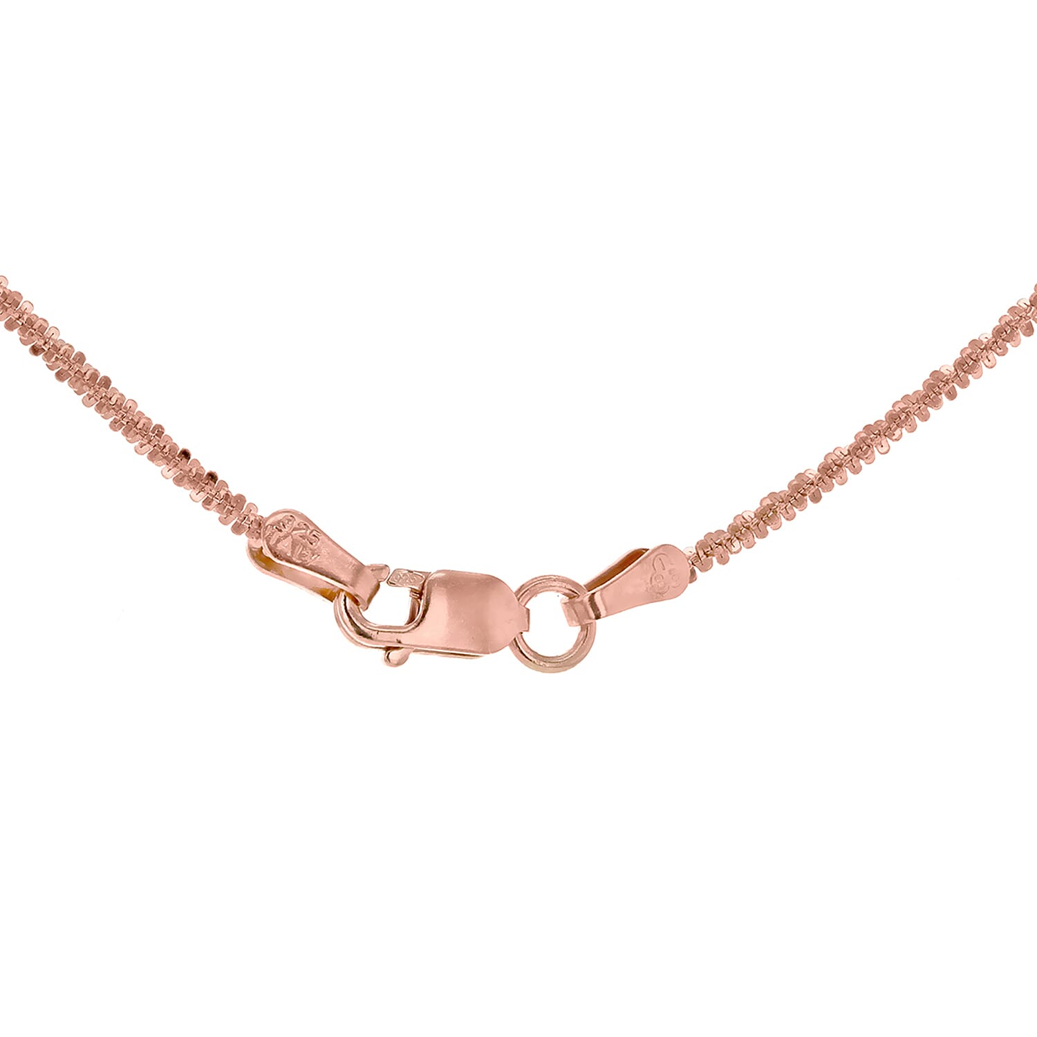 Sterling Silver Rose Gold Plated Tocalle Chain 20 Inch 7620546 2