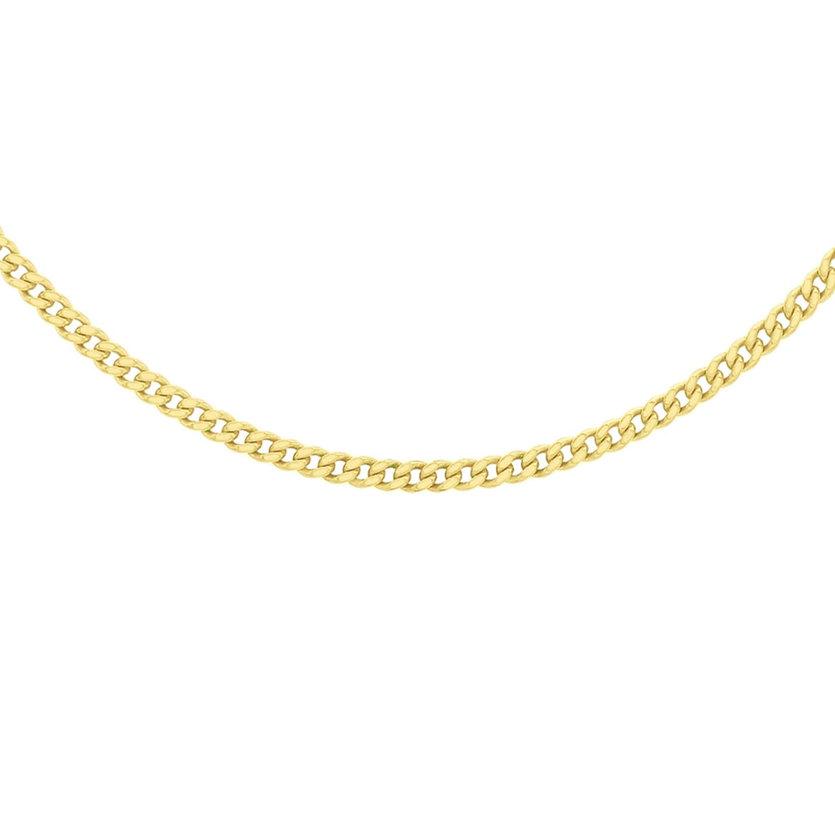 Sterling Silver Yellow Gold Plated Panza Curb Adjustable Chain 18 Inch - 20 Inch 7620658 0