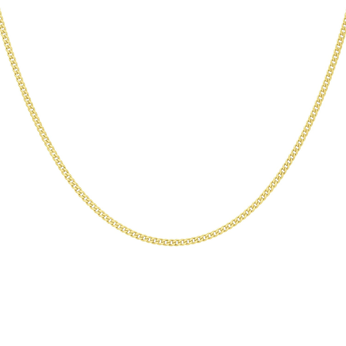 Sterling Silver Yellow Gold Plated Panza Curb Adjustable Chain 18 Inch - 20 Inch 7620658 3