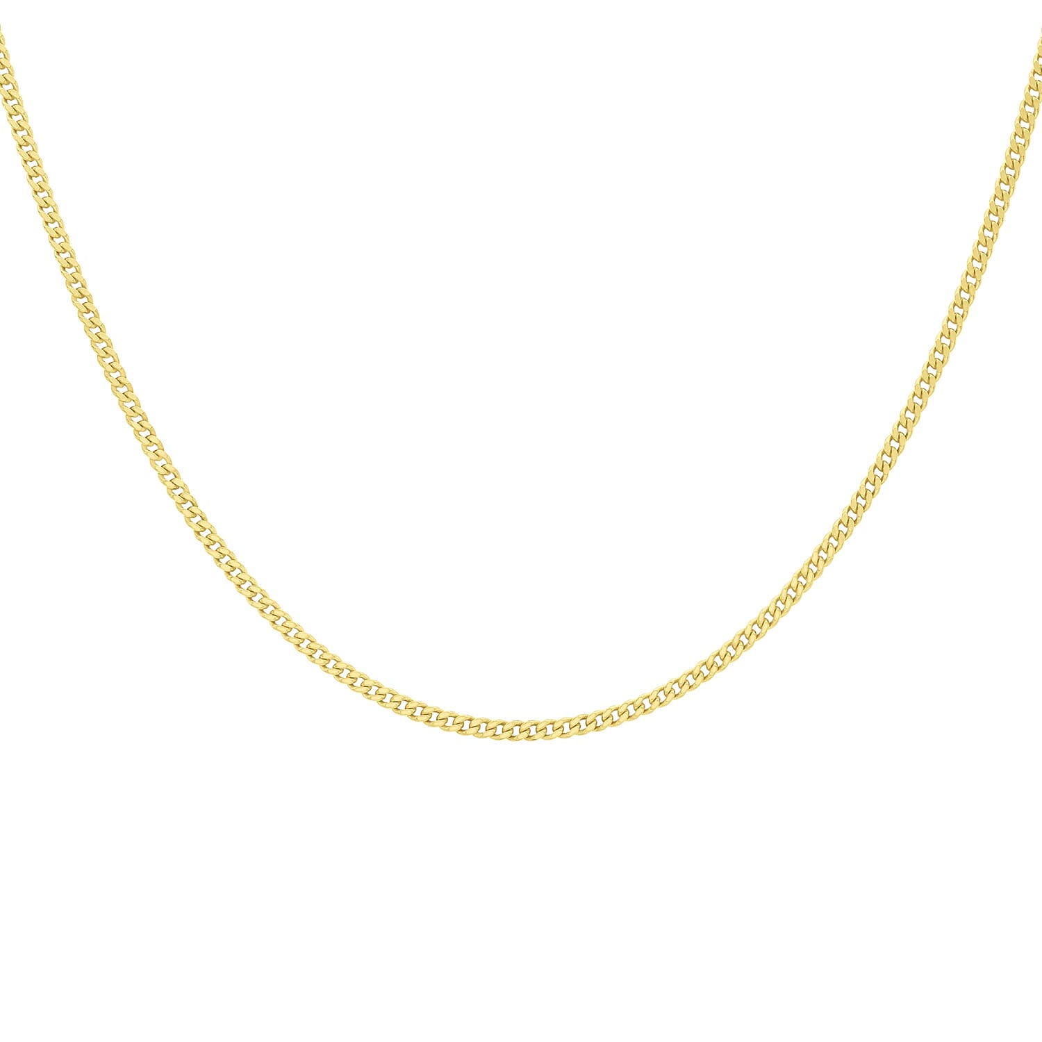 Sterling Silver Yellow Gold Plated Panza Curb Adjustable Chain 18 Inch - 20 Inch 7620658 3