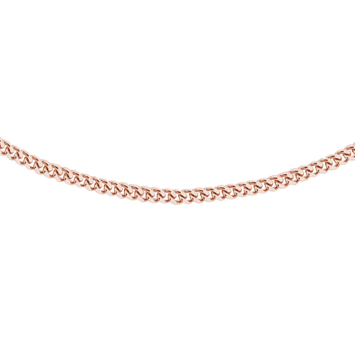 Sterling Silver Rose Gold Plated Panza Curb Chain 20 Inch 7620824 1