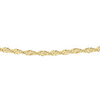 Sterling Silver Twist Curb Chain (Size - 20) With Spring Clasp
