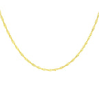 Sterling Silver Twist Curb Chain (Size - 20) With Spring Clasp