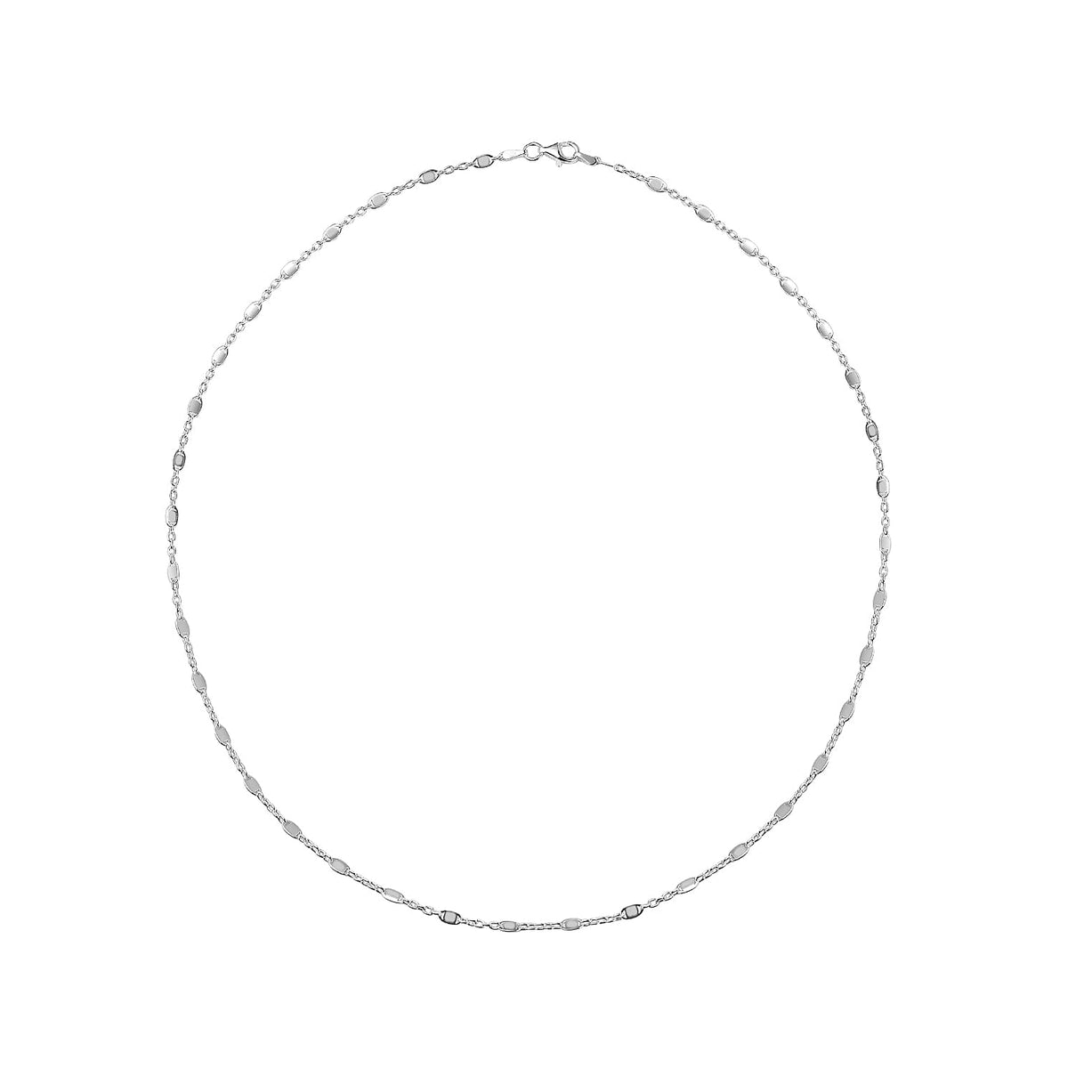 Sterling Silver Station Chain (Size - 20) 7708516 0