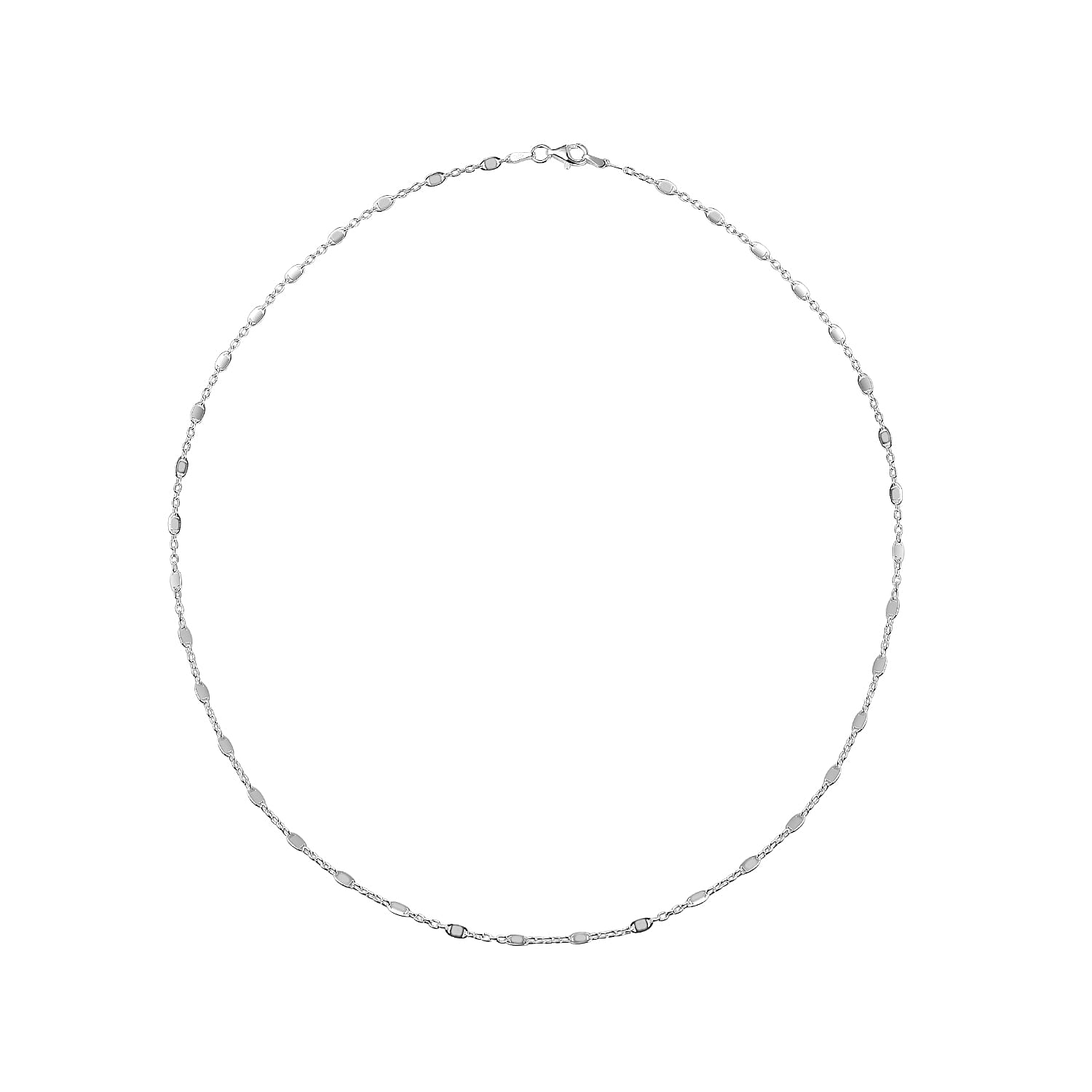 Sterling Silver Station Chain (Size - 20) 7708516 0