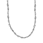Sterling Silver Anchor Link Necklace (Size - 20)