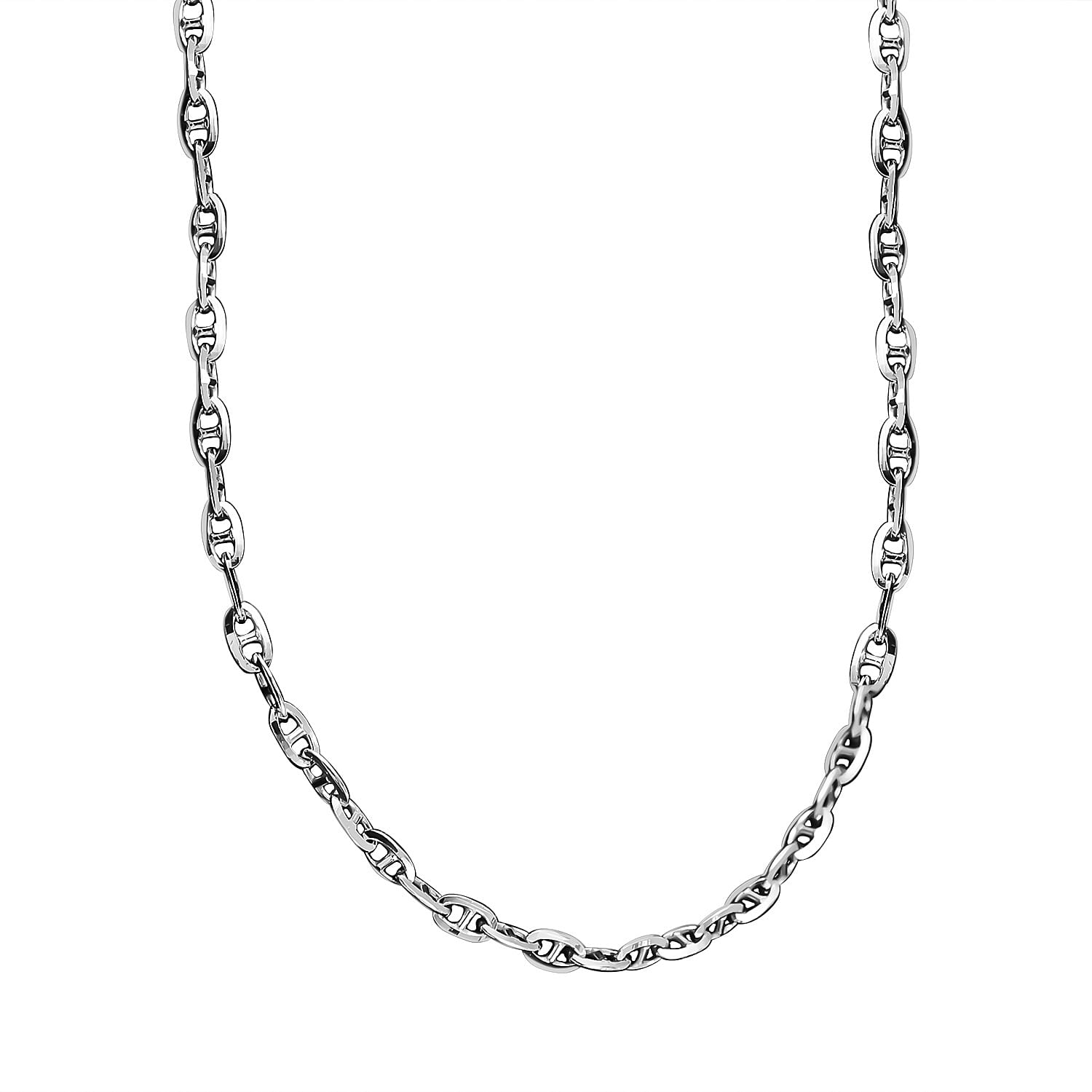 Sterling Silver Anchor Link Necklace (Size - 20) 7723925 2