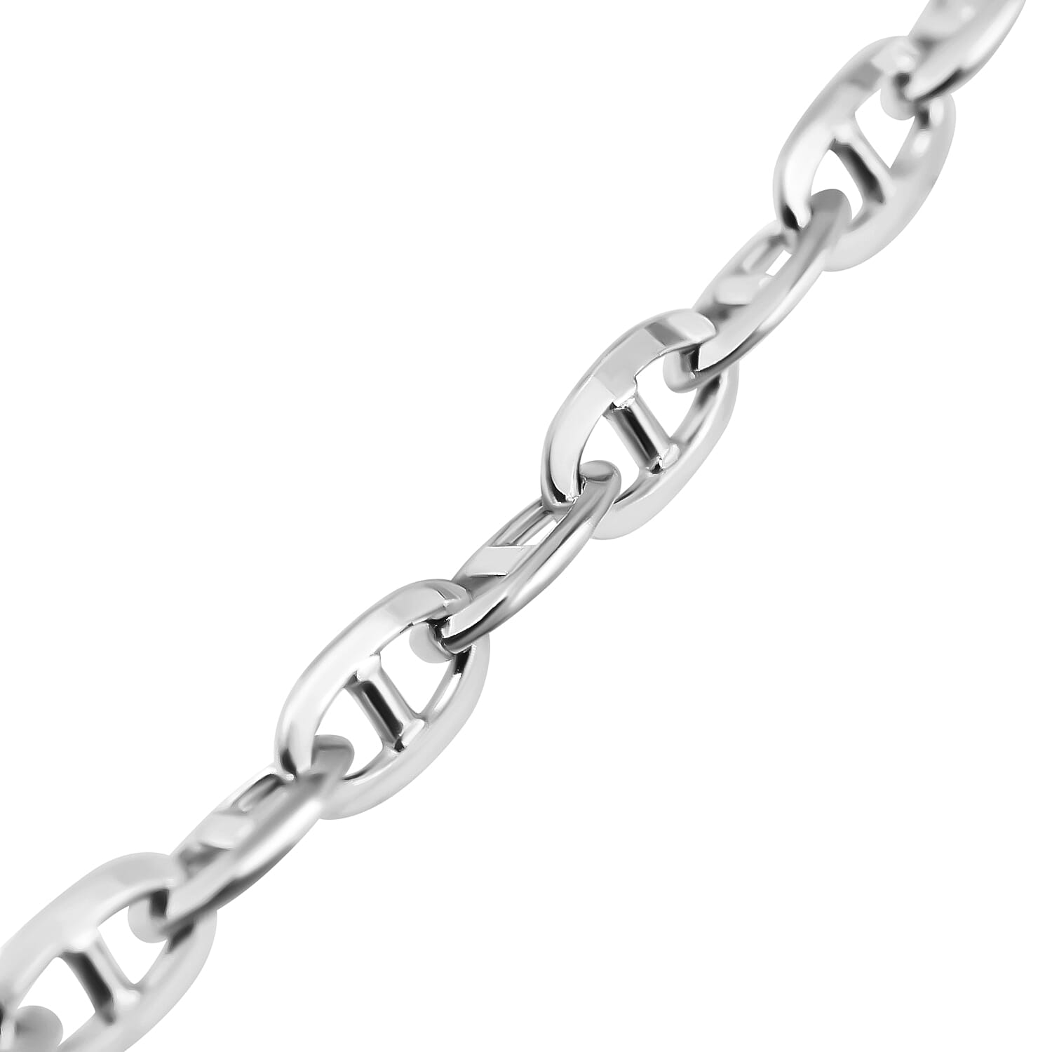 Sterling Silver Anchor Link Necklace (Size - 20) 7723925 3