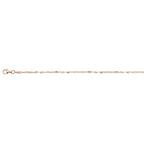 Rose Gold Plated Sterling Silver Chain (Size - 20)