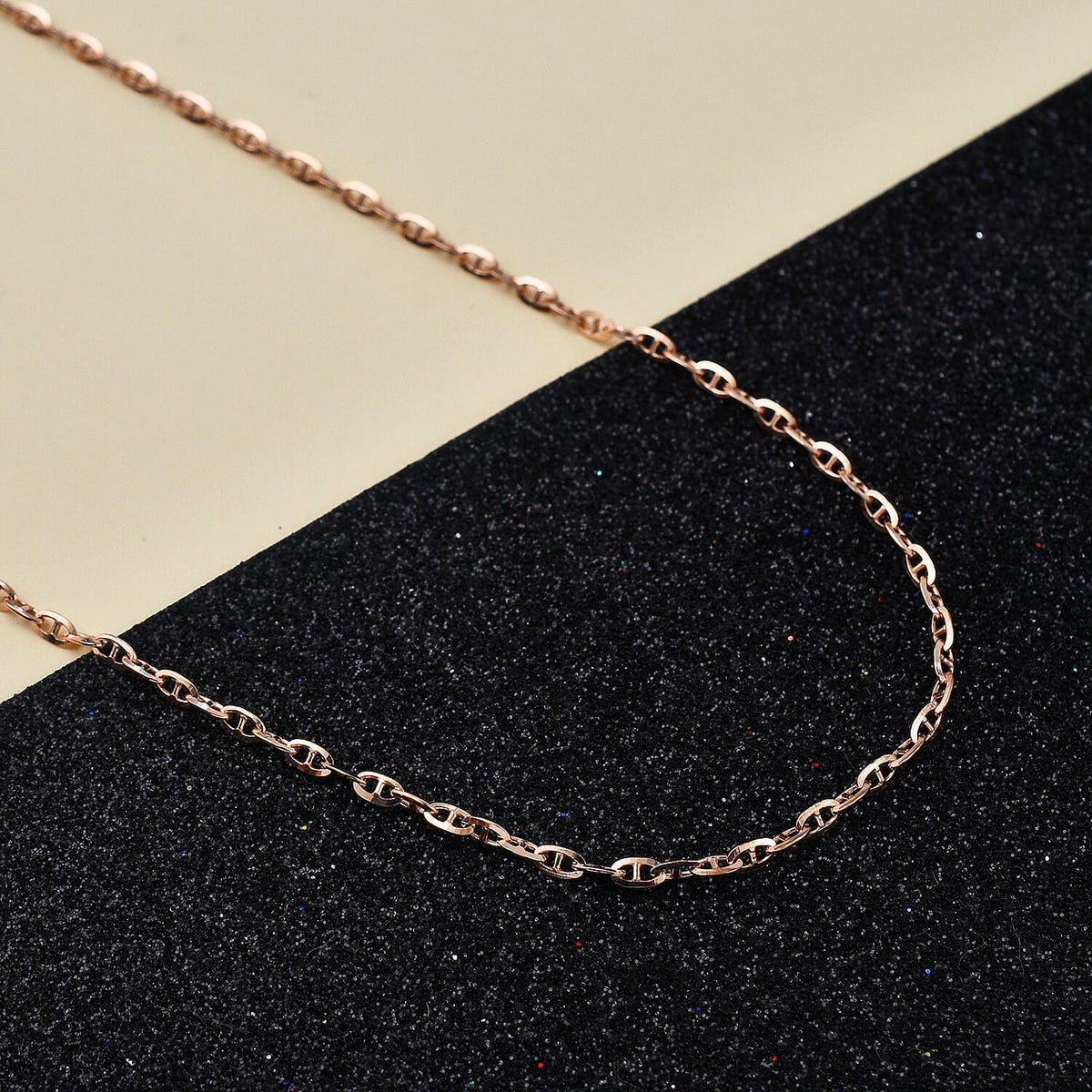 Rose Gold Plated Sterling Silver Chain (Size - 20) 7723933 1