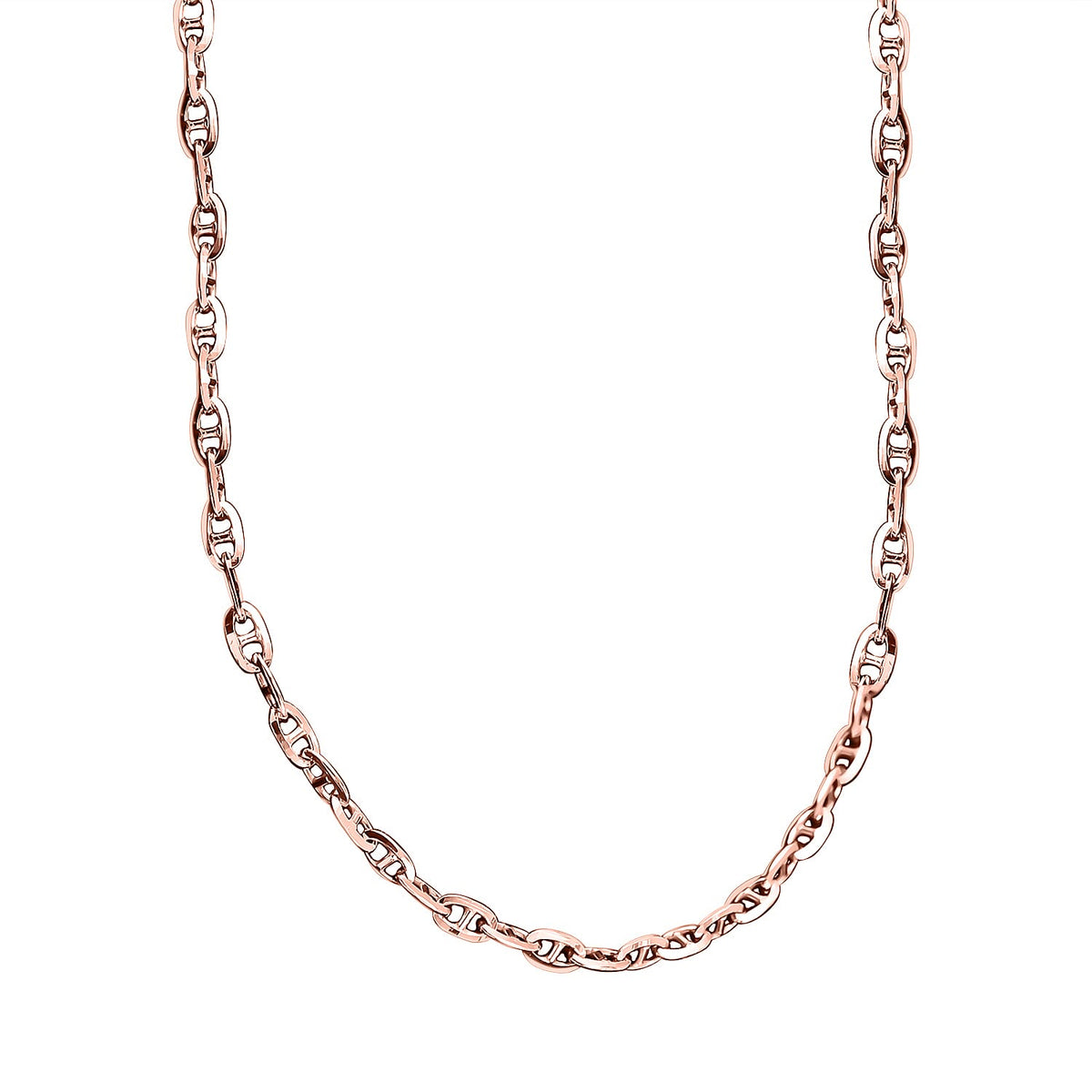Rose Gold Plated Sterling Silver Chain (Size - 20) 7723933 2