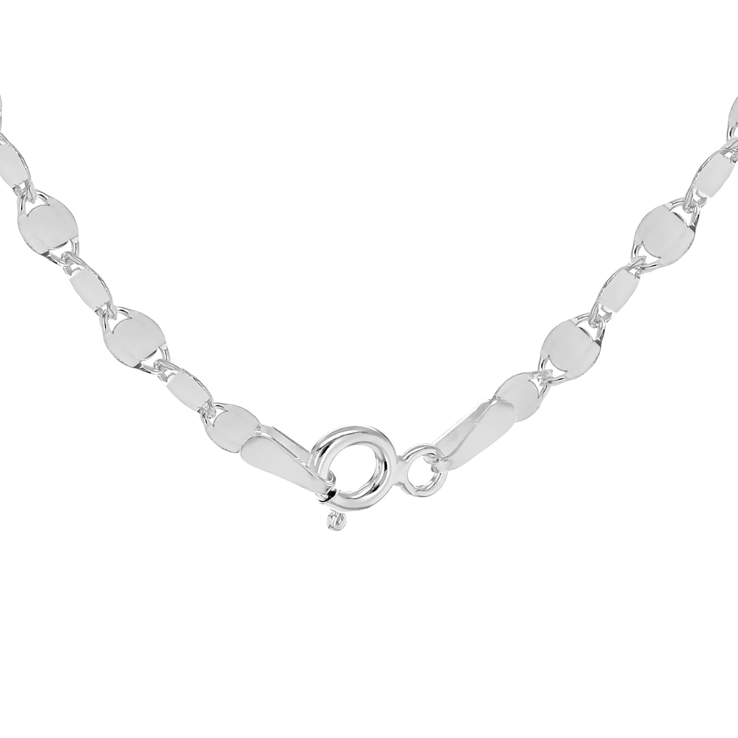 Sterling Silver Flat Mirror 4.8mm Link Chain 22 Inch 7620257 2