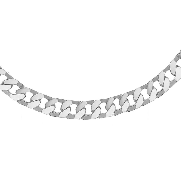 Sterling Silver 5mm Flat Square Link Curb Chain 22 Inch 7315260 1