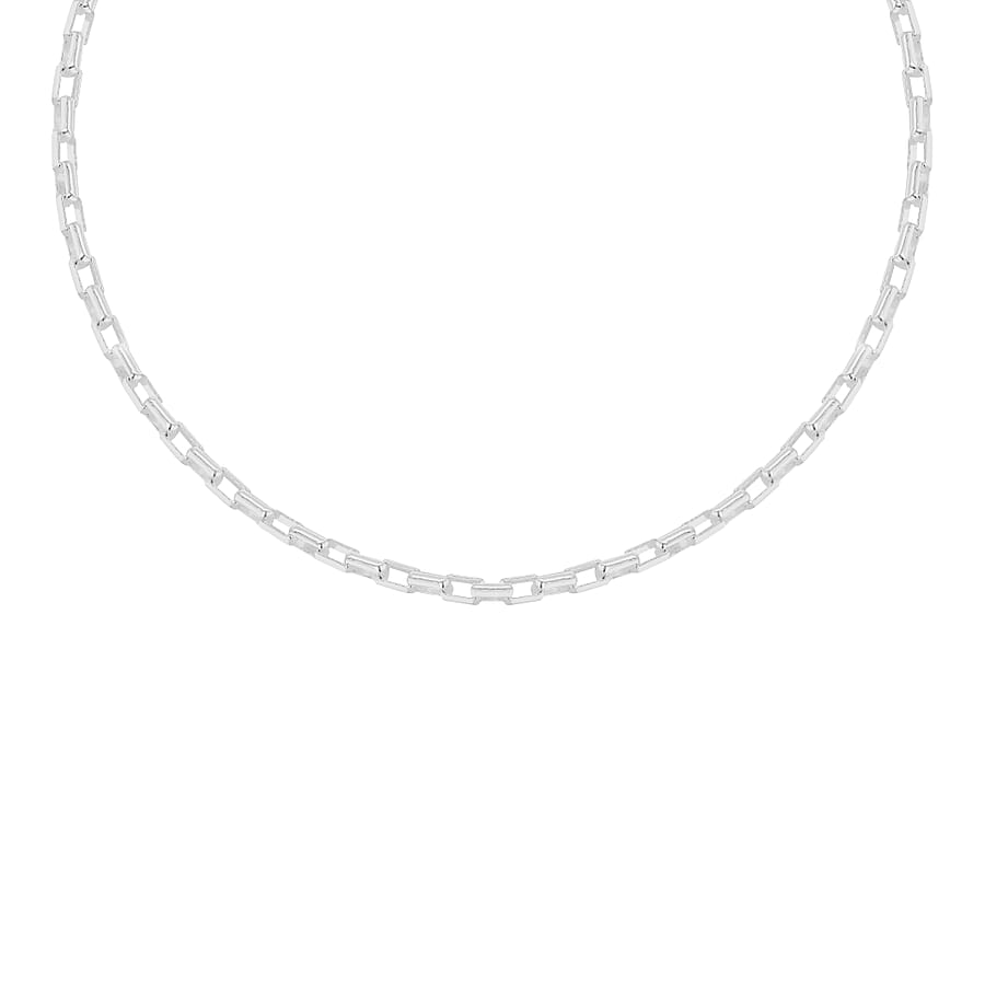 Sterling Silver 4mm Rectangle Belcher Chain 22 Inch 7315300 3