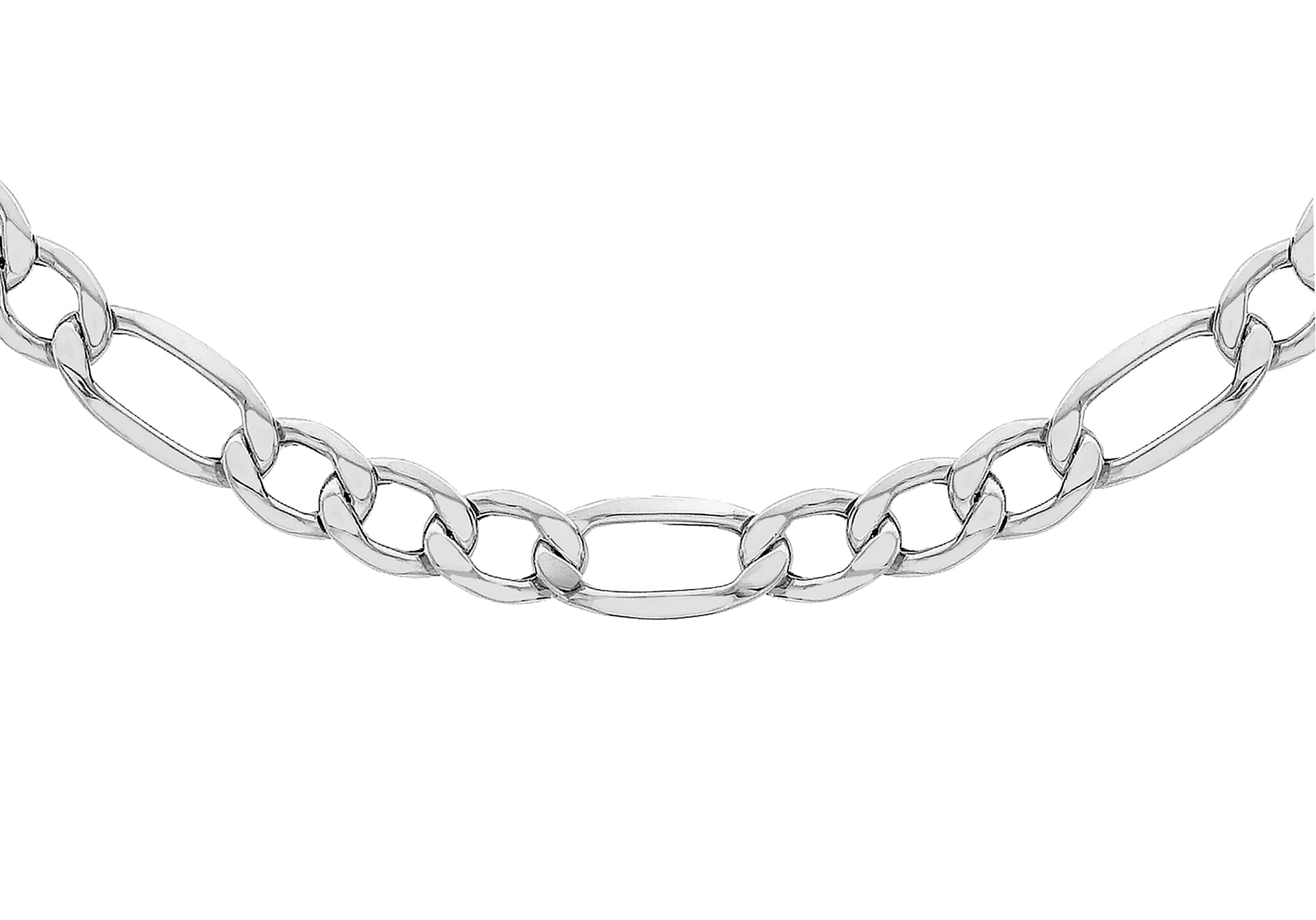 Sterling Silver Diamond Cut Figaro Chain 22 Inch 7315291 0