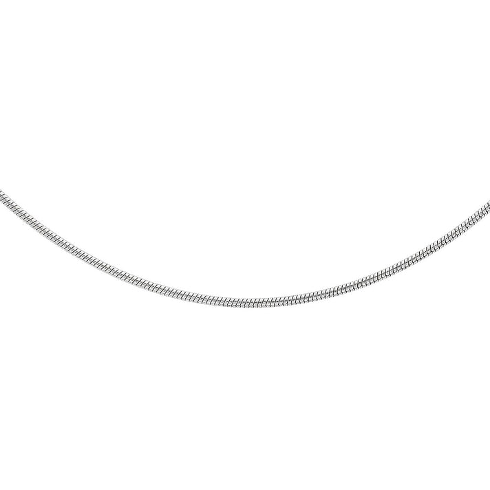 Sterling Silver 1mm Round Snake Chain 22 Inch 7598690 2