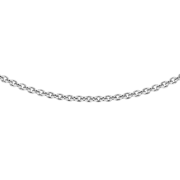 Sterling Silver Oxidised Trace Chain 22 Inch 7607371 1