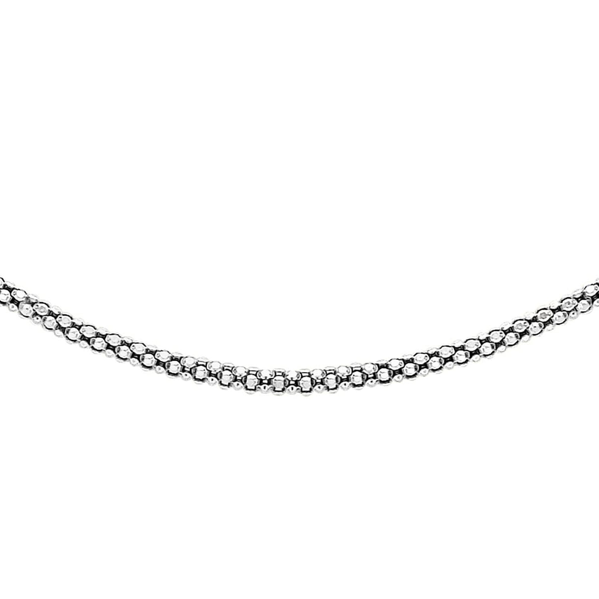 Sterling Silver Popcorn Chain 22 Inch 7618776 0