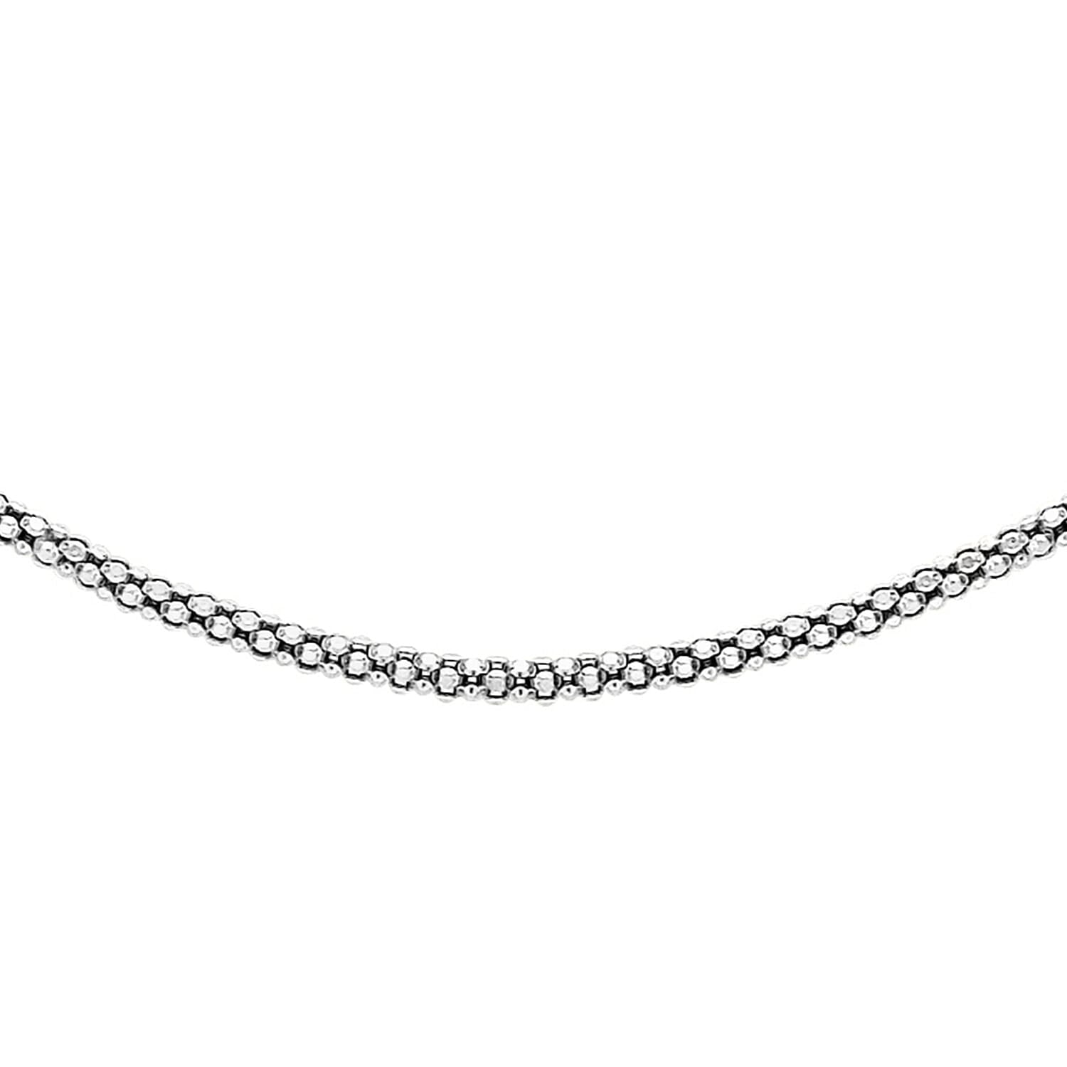 Sterling Silver Popcorn Chain 22 Inch 7618776 0