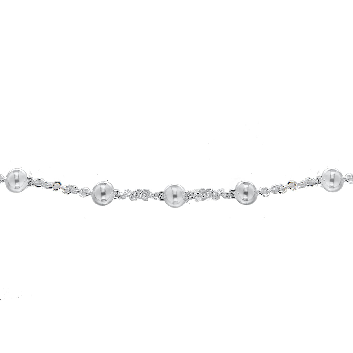 Sterling Silver 2.5mm Ball Necklace 22 Inch 7619113 5