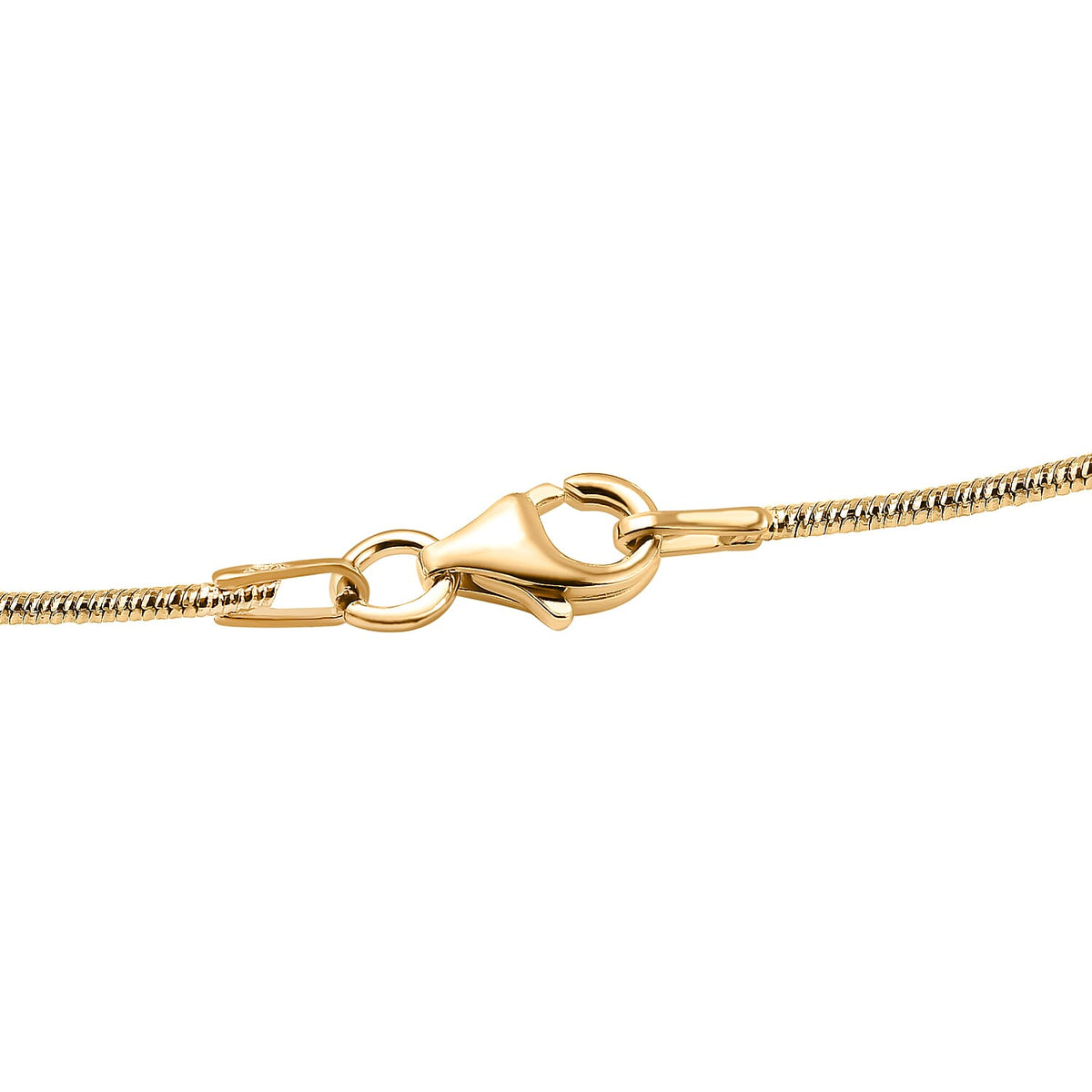 Gold Plated Sterling Silver Oval Moon Chain (Size - 24),  Silver Wt. 10.1 Gms 7723600 4