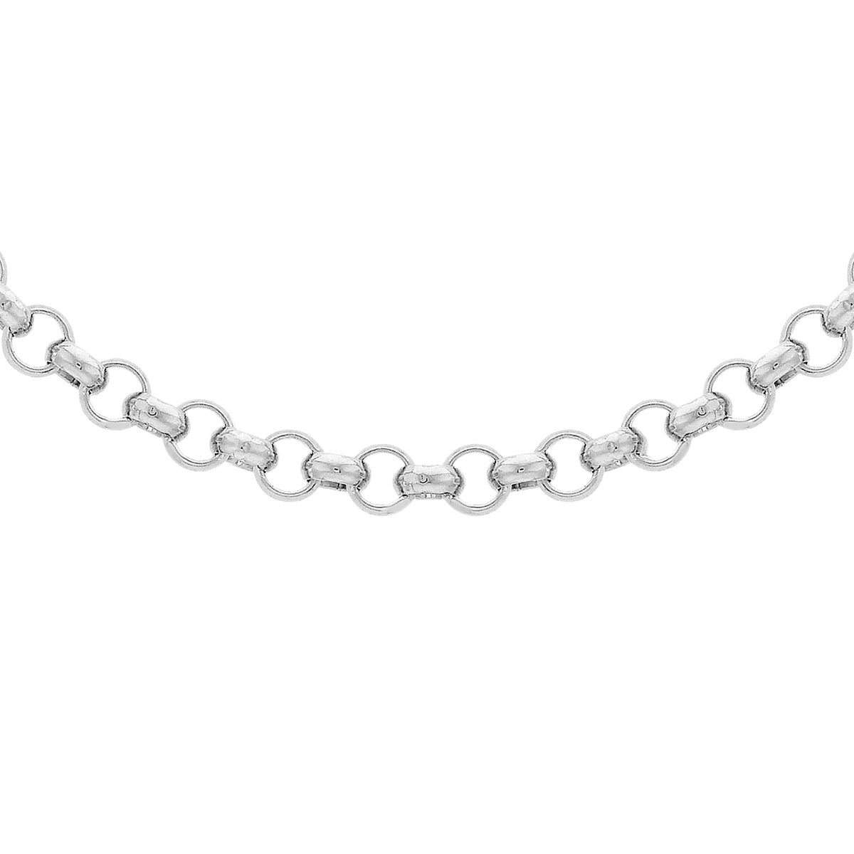 Sterling Silver Round Belcher Chain 24 Inch 7607728 0