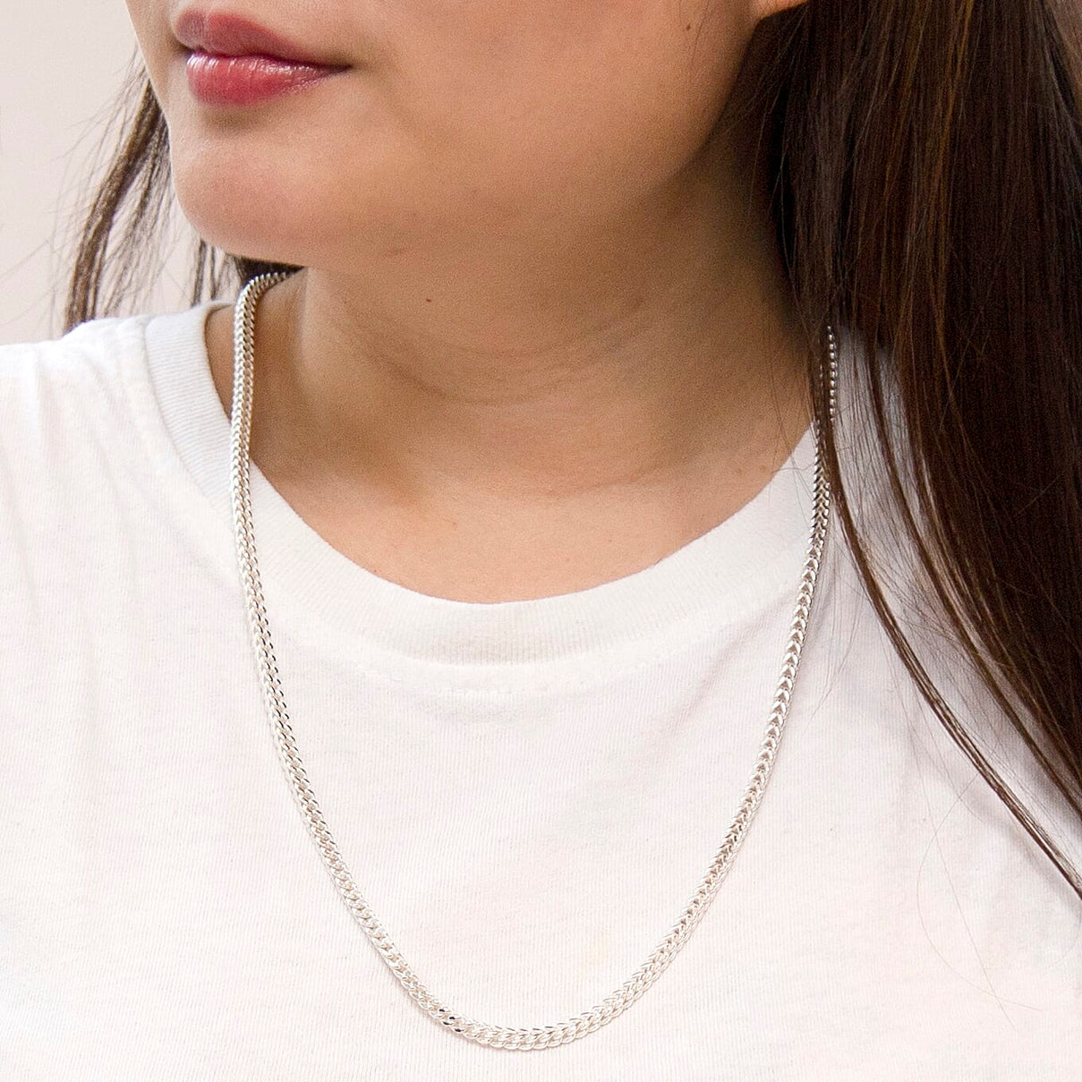 Sterling Silver 3.5mm Square Franco Chain 24 Inch 7315383 1