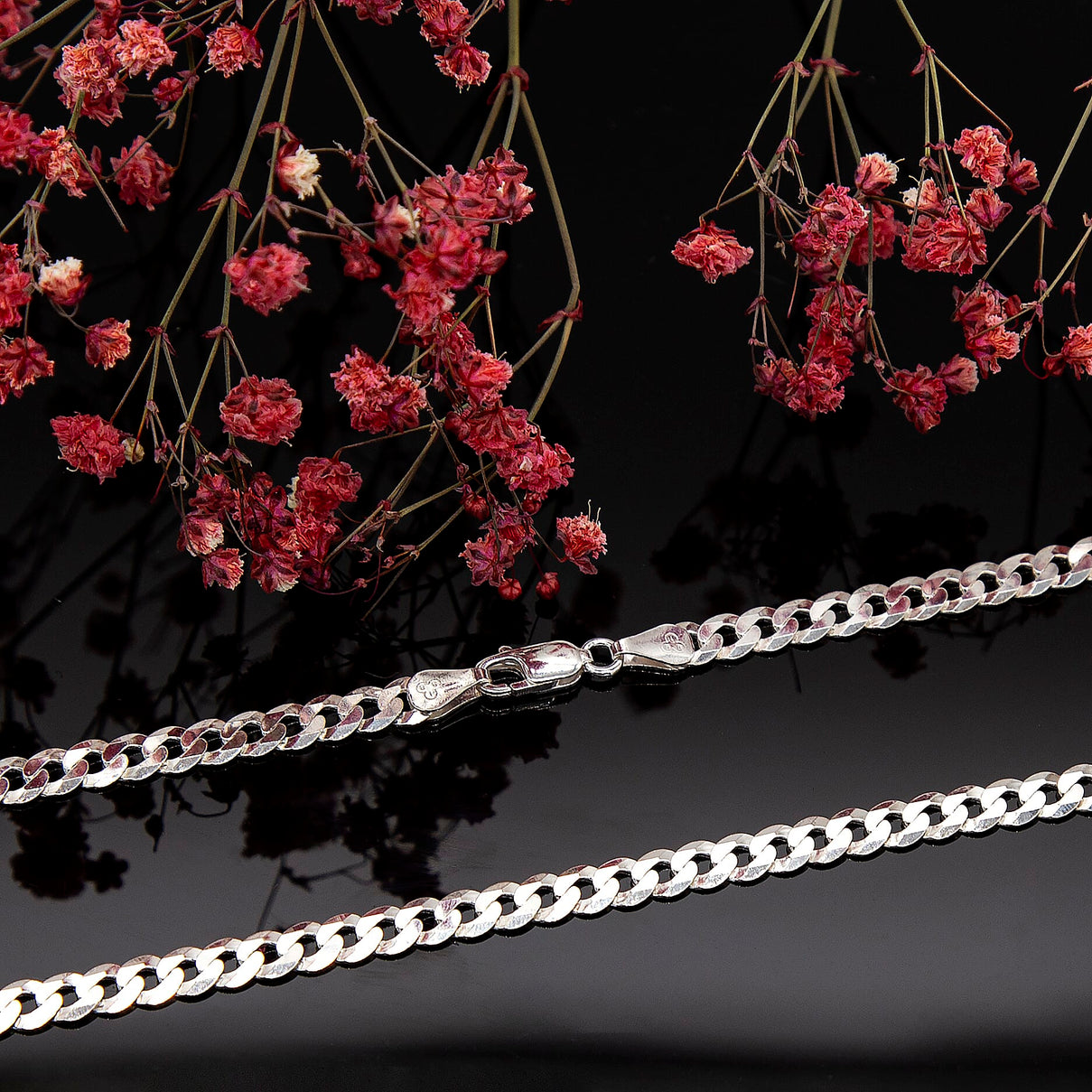 Sterling Silver Flat Curb Chain 24 Inch 7315229 3