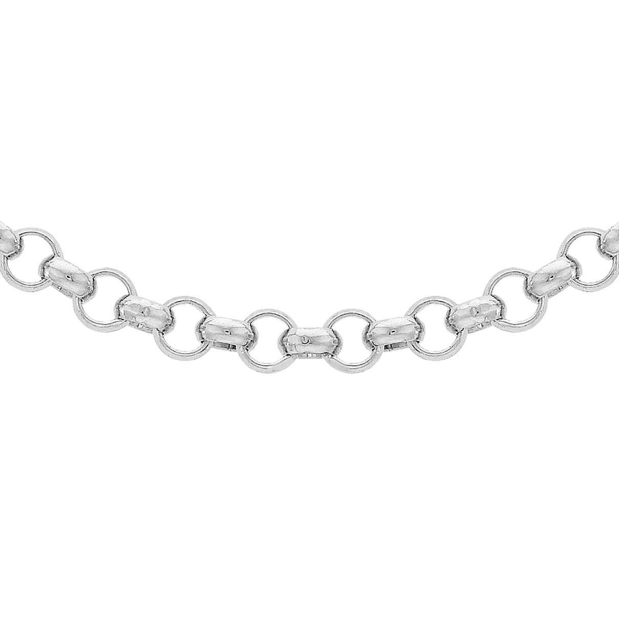 Sterling Silver Round Belcher Chain 24 Inch 7315280 0