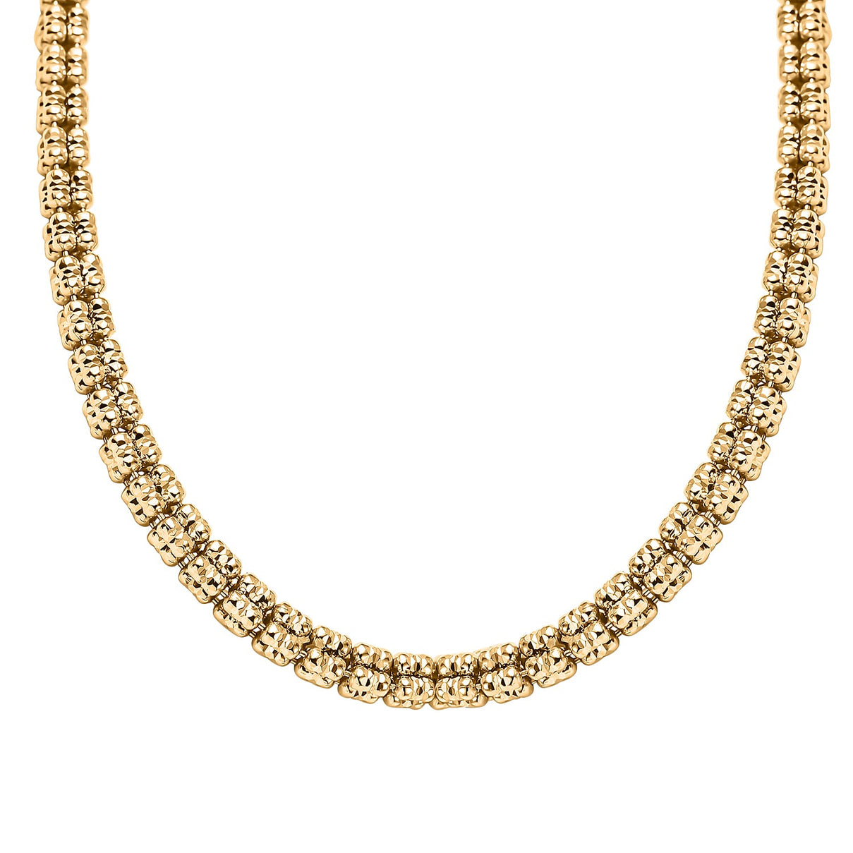 Handmade Red Carpet collection - Diamond Cut Sterling Silver Necklace (Size - 24) 7851514 0