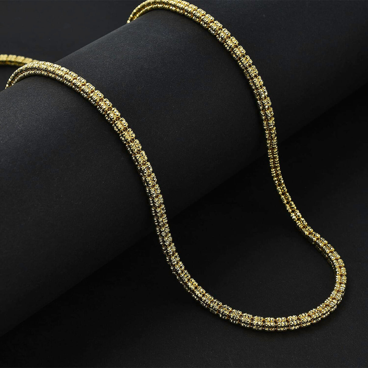 Handmade Red Carpet collection - Diamond Cut Sterling Silver Necklace (Size - 24) 7851514 1