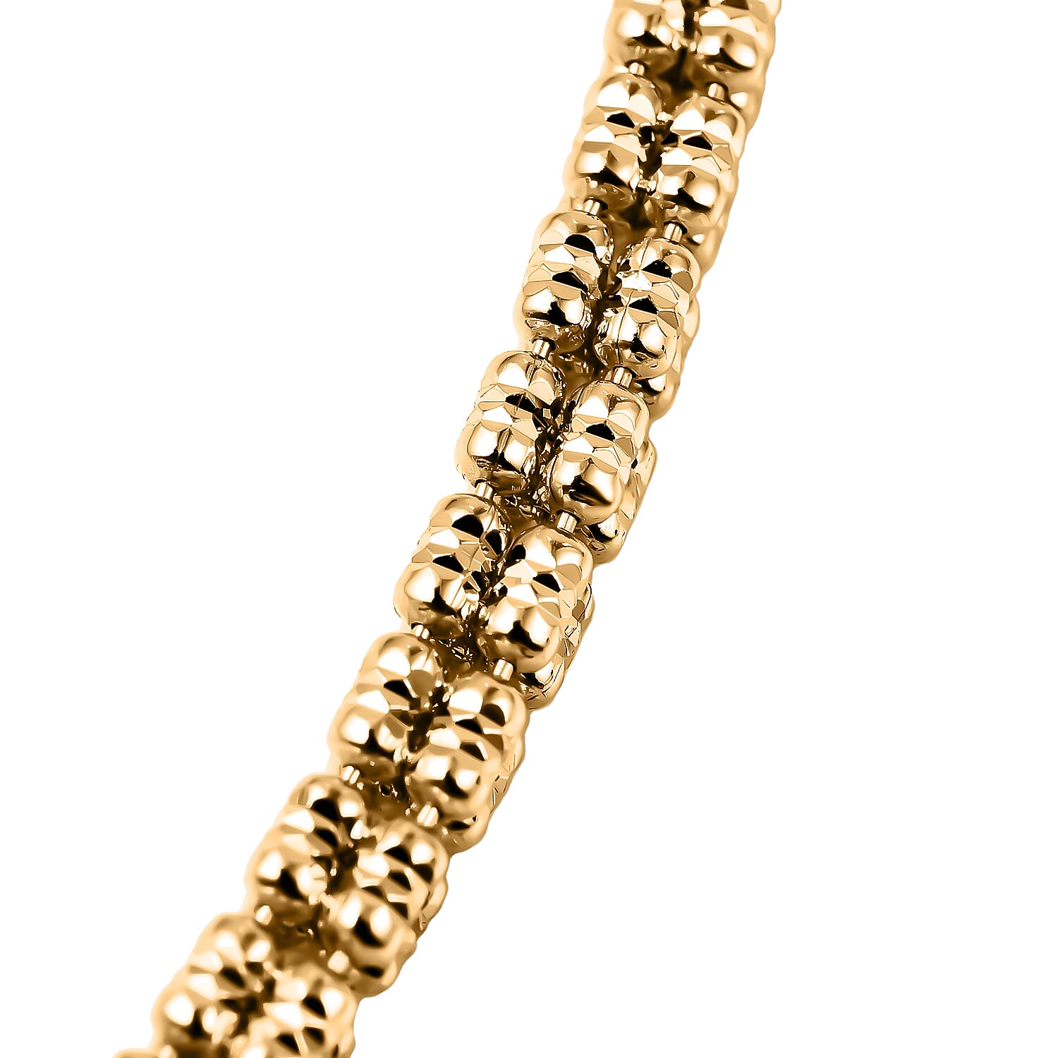 Handmade Red Carpet collection - Diamond Cut Sterling Silver Necklace (Size - 24) 7851514 2